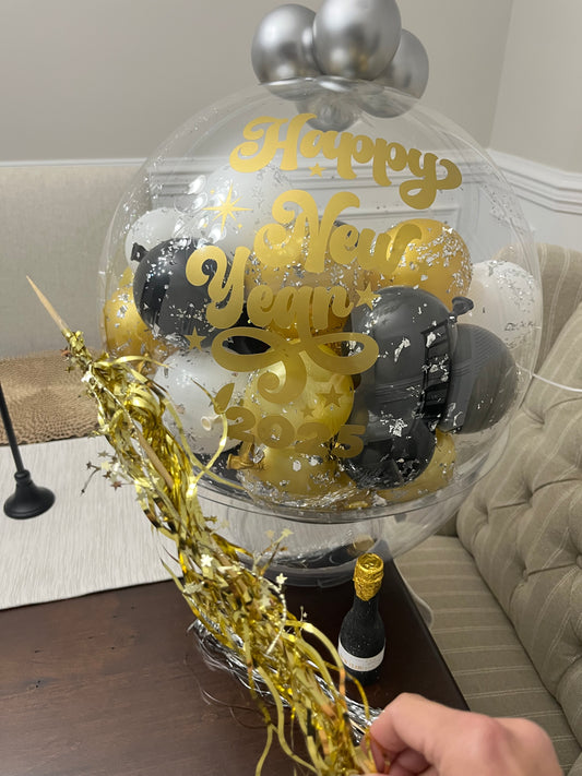 New Years Eve Pop Drop with Message