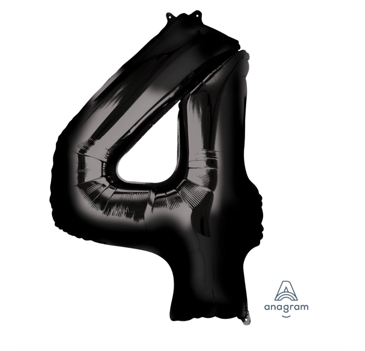 34” Black Number Foil Balloon Convergram