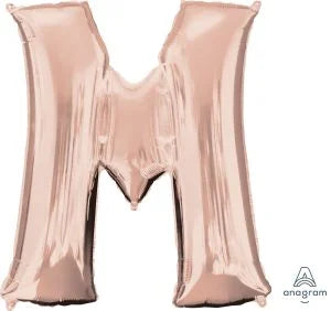 34” Rose Gold Letter Foil Balloon