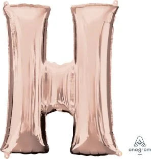 34” Rose Gold Letter Foil Balloon