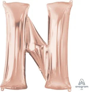 34” Rose Gold Letter Foil Balloon