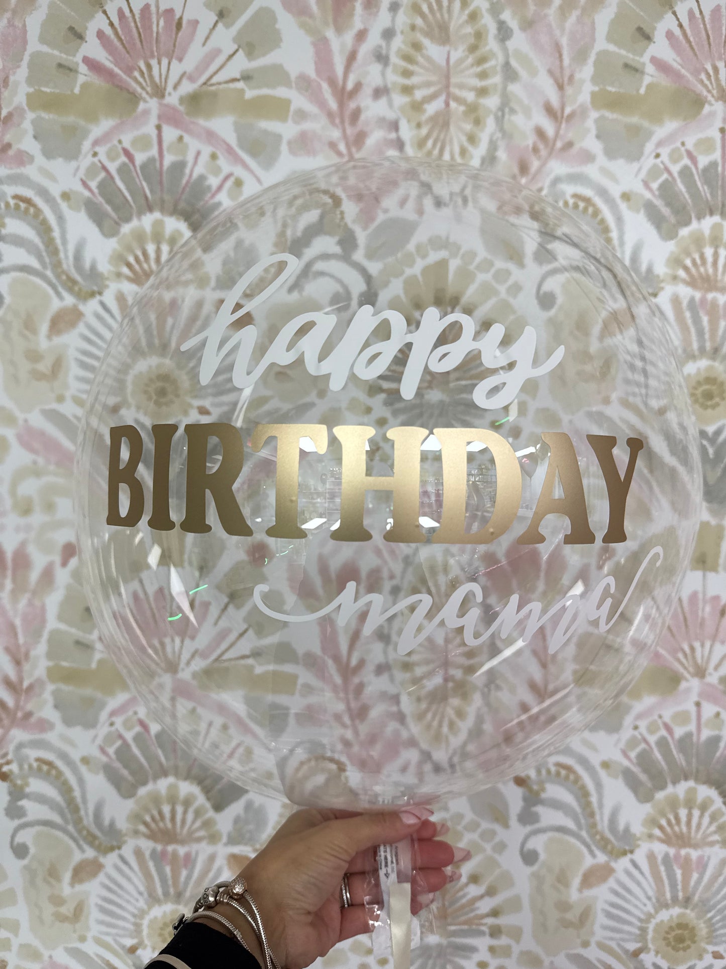 Personalized Bubble Clearz Balloon
