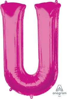 34” Pink Letter Foil Balloon Anagram