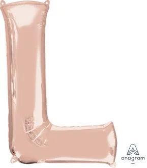 34” Rose Gold Letter Foil Balloon