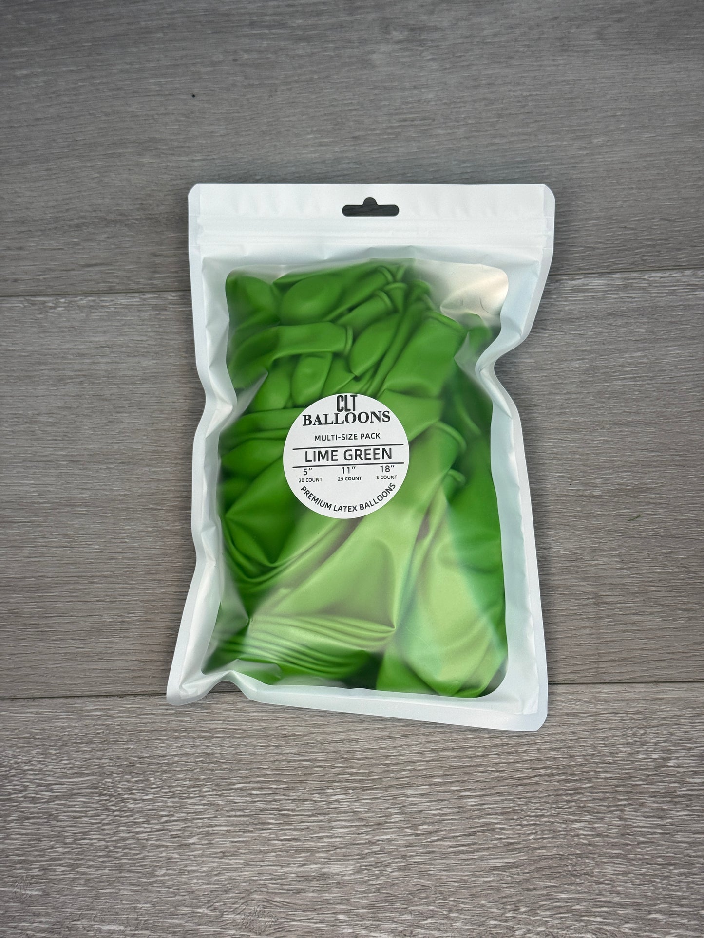 Lime Green Balloon Multi-Size Pack