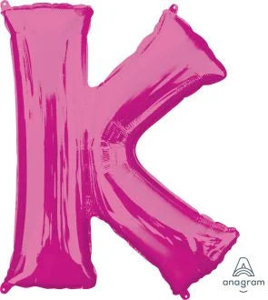 34” Pink Letter Foil Balloon Anagram