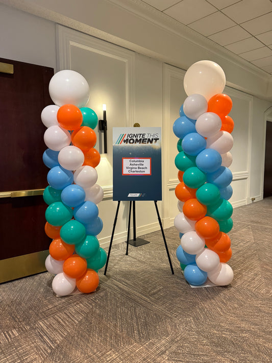 Balloon Columns 5ft - Set of Two - Choose Your Own Colors