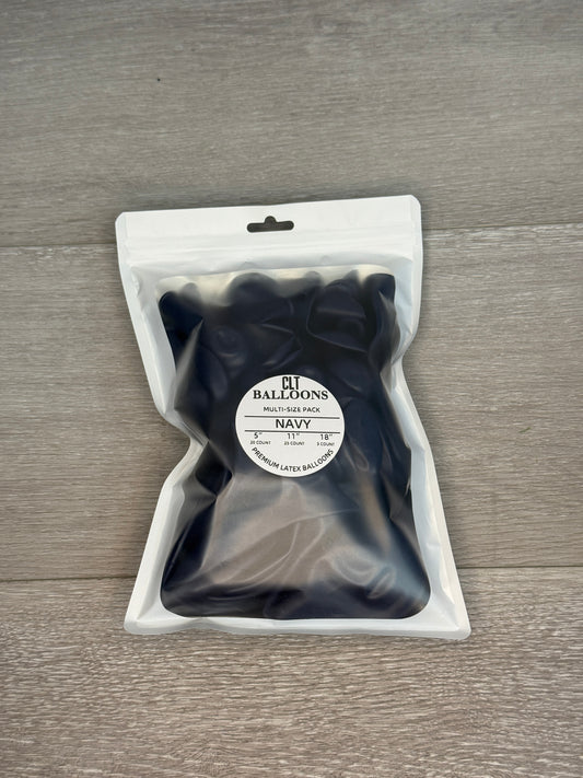 Navy Balloon Multi-Size Pack