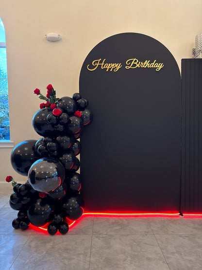 Happy Birthday Double Balloon Arch Package