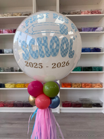 Back to School Balloon Wands - Large (24 inch Balloon)