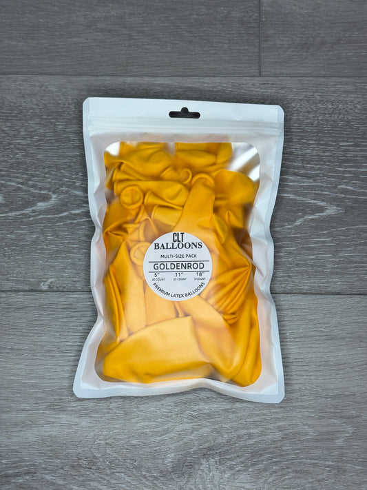 Goldenrod Balloon Multi-Size Pack