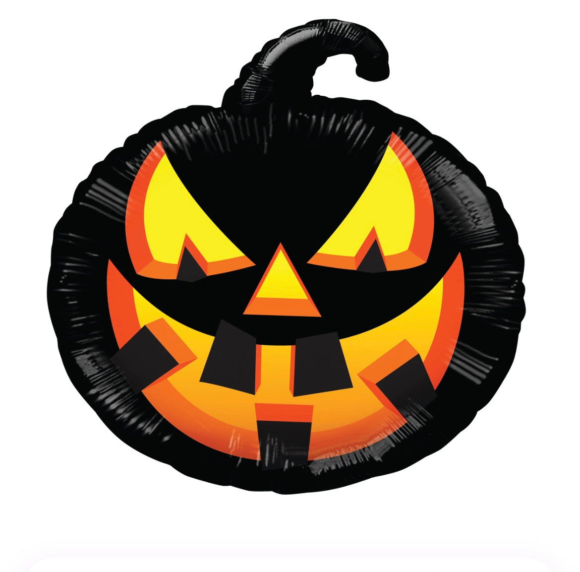 18" Black Pumpkin Balloon