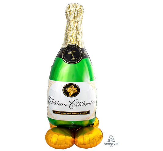 60” AirLoonz Bubbly Chateau Bottle Balloon