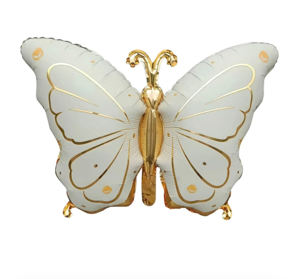 31" Matte Cream Butterfly Balloon