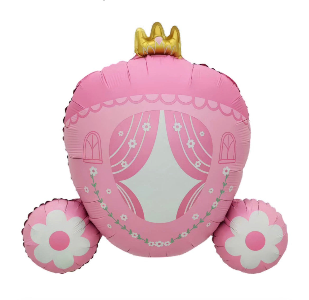 28" Pink Princess Carriage Balloon