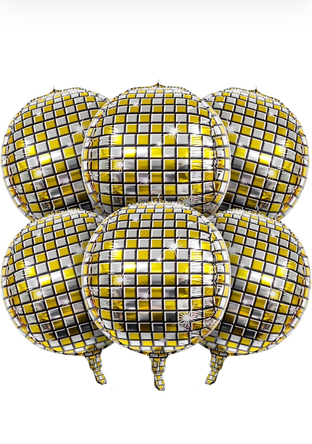 Orbz 18” Silver and Gold Disco Balloon