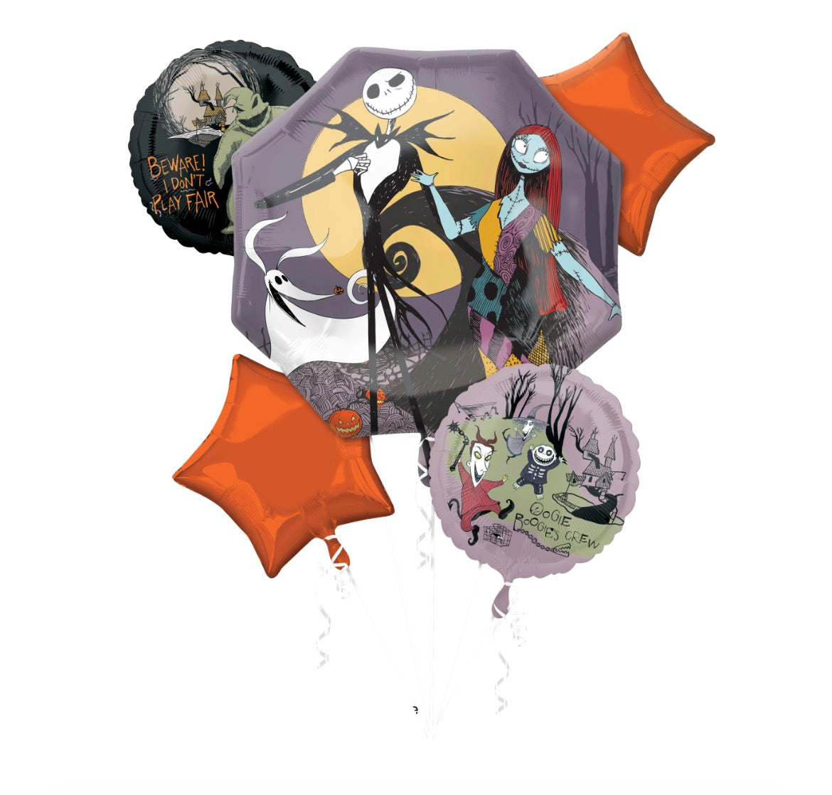 Balloon Bouquet Nightmare Before Christmas Oogie Boogies