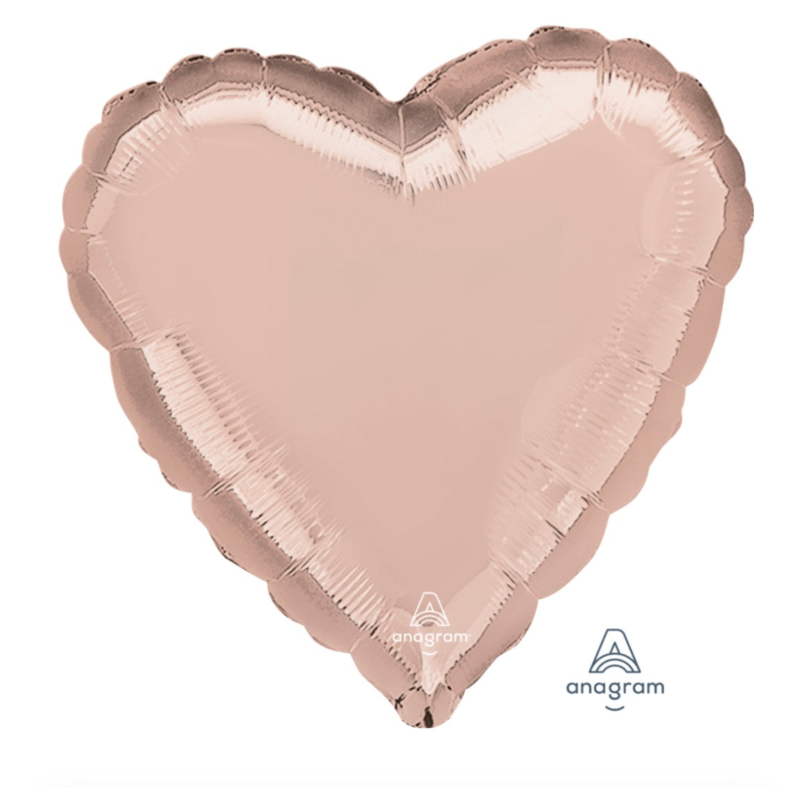 18" Rose Gold Heart Metallic Balloon