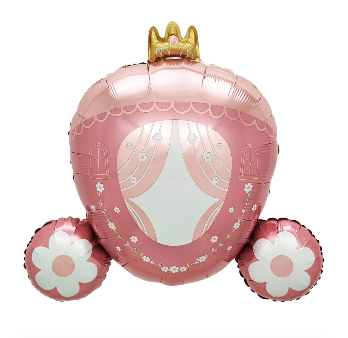 28" Light Pink Princess Carriage Balloon