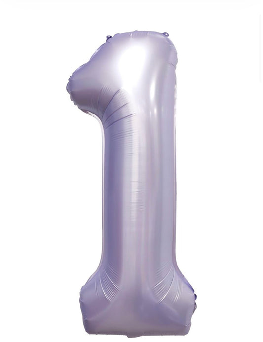 Matte Lilac Number Foil Balloon