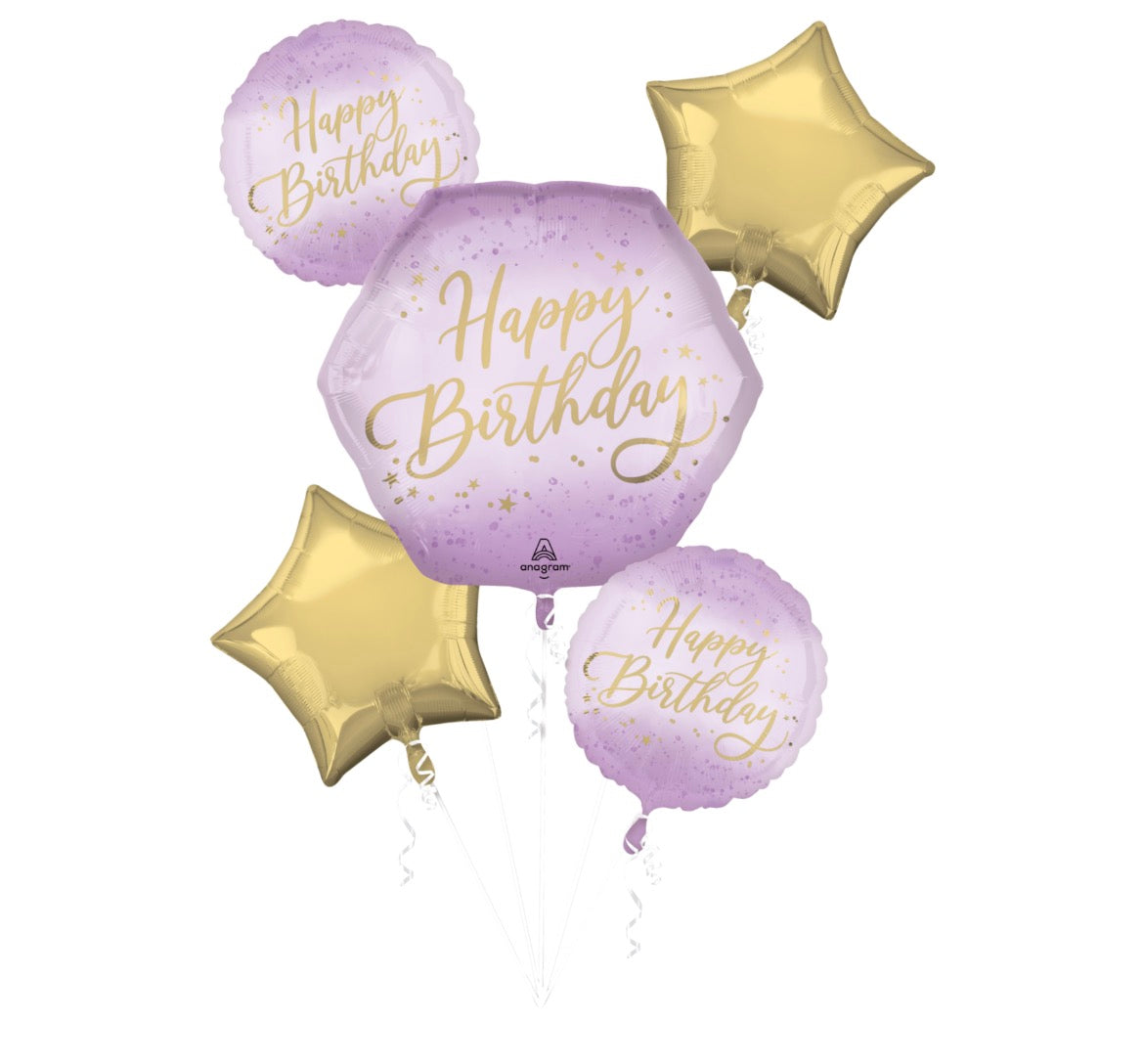 Balloon Bouquet Lavender Luxe Birthday