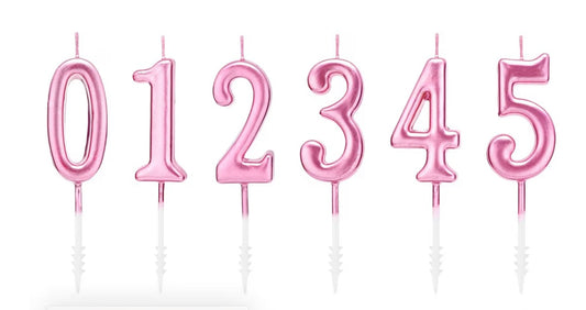 Pink Birthday Candles