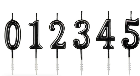 Black Birthday Candles