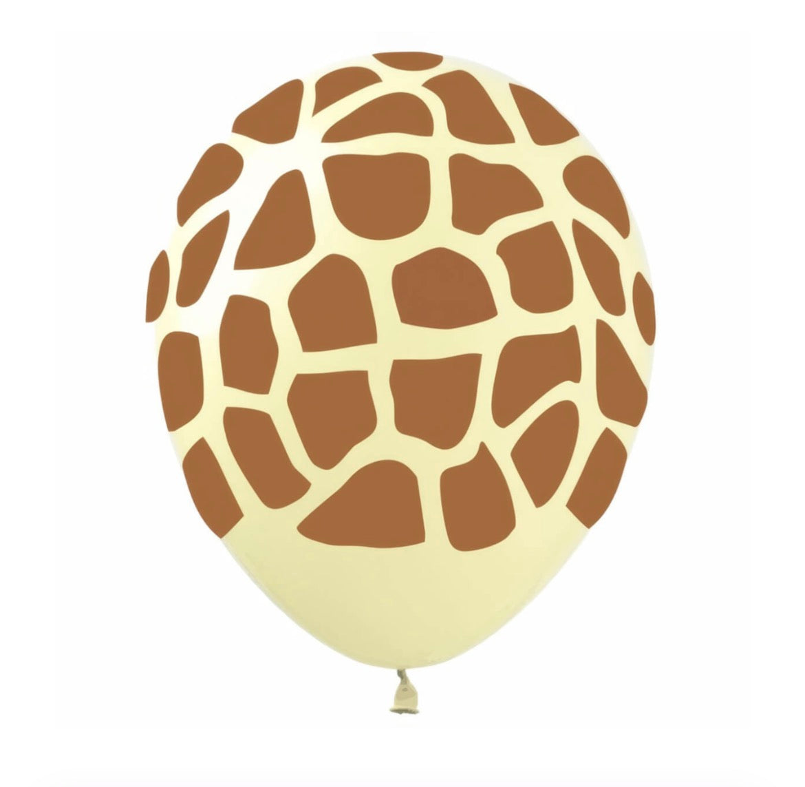 11” Giraffe Print Helium Inflated Latex Balloon