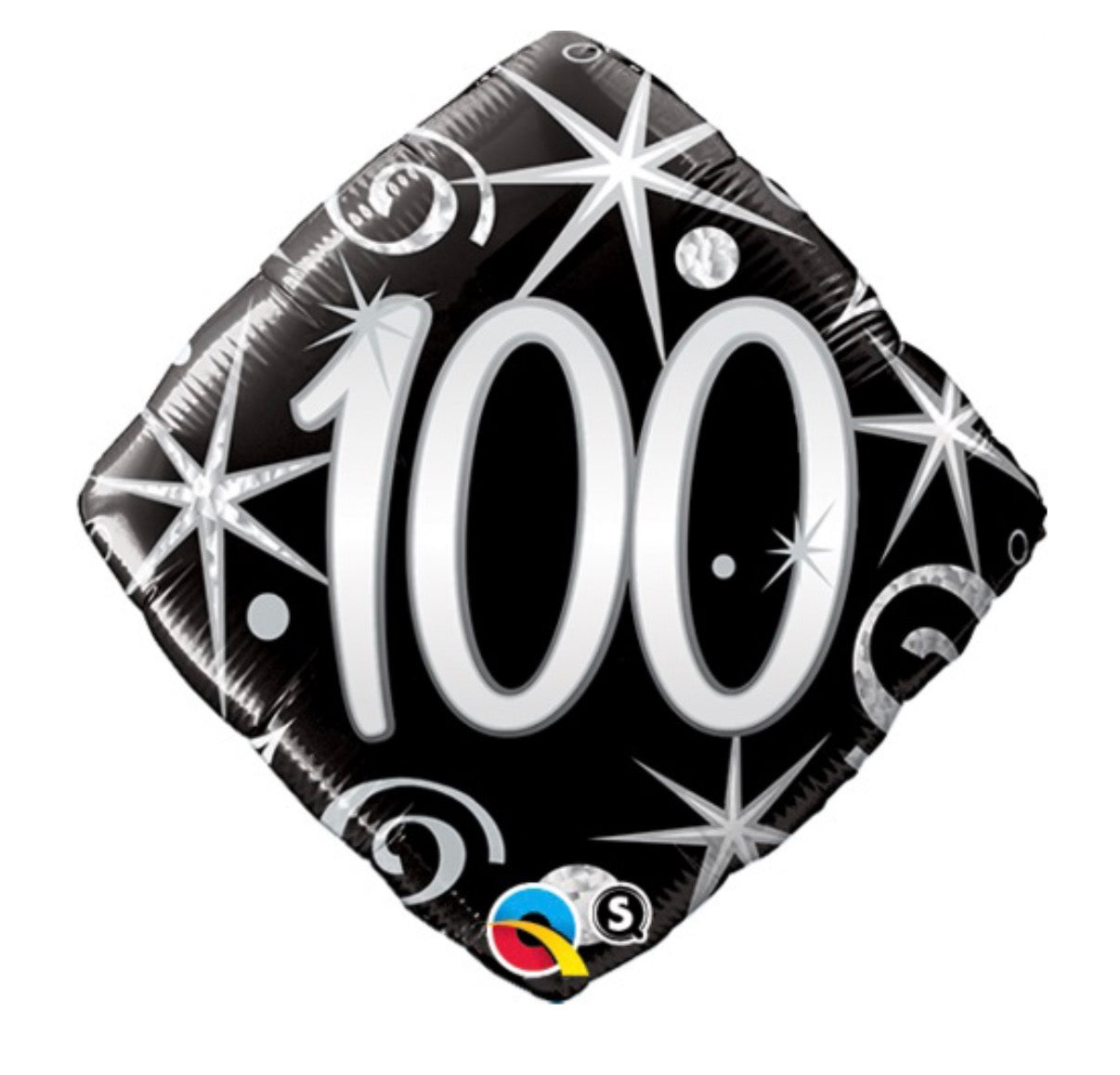 18” 100 Elegant Sparkle Balloon Milestone