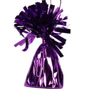 Purple Fringe Balloon Weight