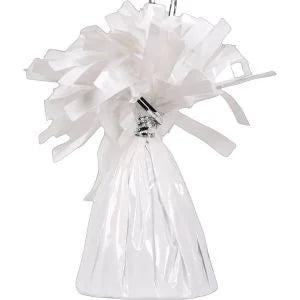 White Fringe Balloon Weight