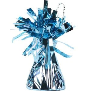 Light Blue Fringe Balloon Weight
