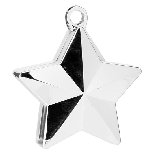 Silver Star Balloon Weight