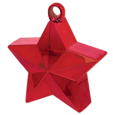 Red Star Balloon Weight