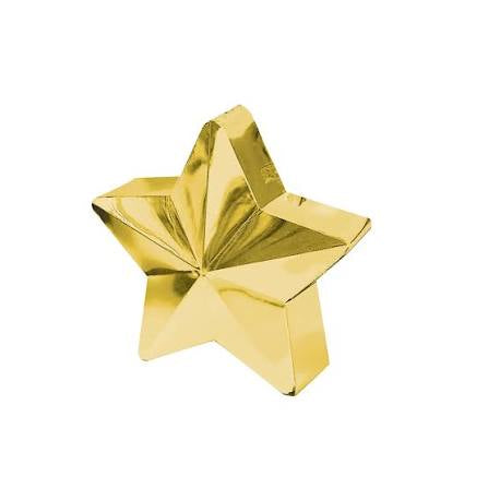 Gold Star Balloon Weight
