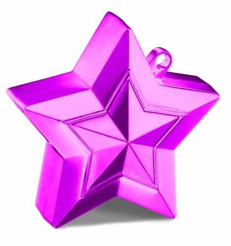 Magenta Star Balloon Weight