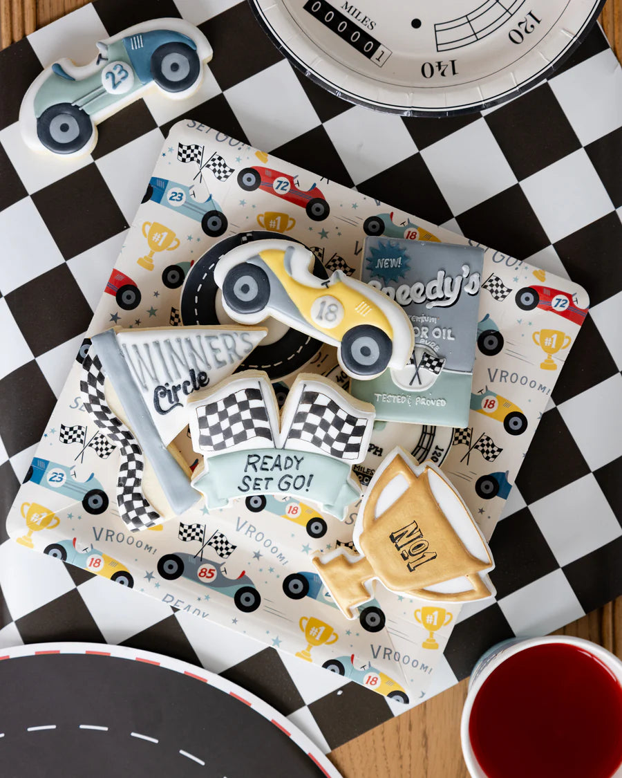 Checkered Flag Table Runner - Miles per Hour