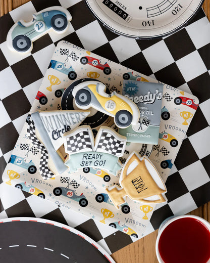 Checkered Flag Table Runner - Miles per Hour