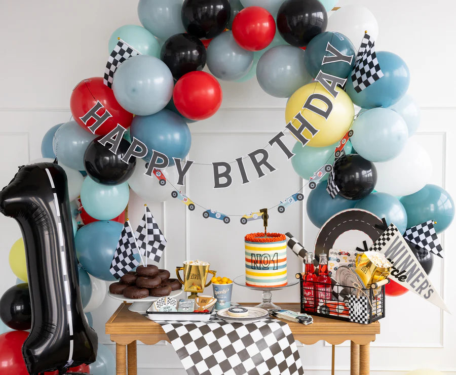 Checkered Flag Table Runner - Miles per Hour