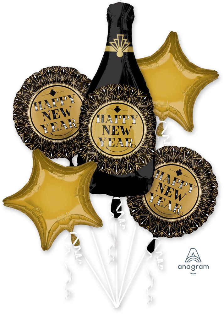 Happy New Year Balloon Bouquet