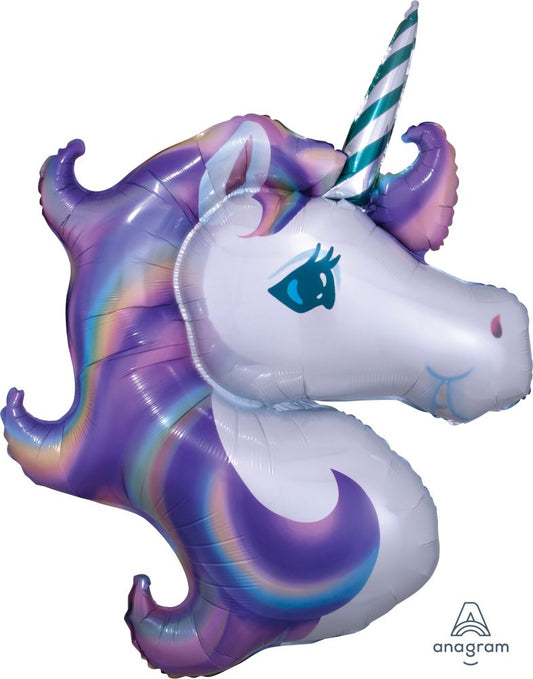 Purple Unicorn SuperShape Balloon