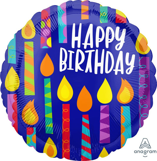 Happy Birthday Candles Jumbo Foil Balloon