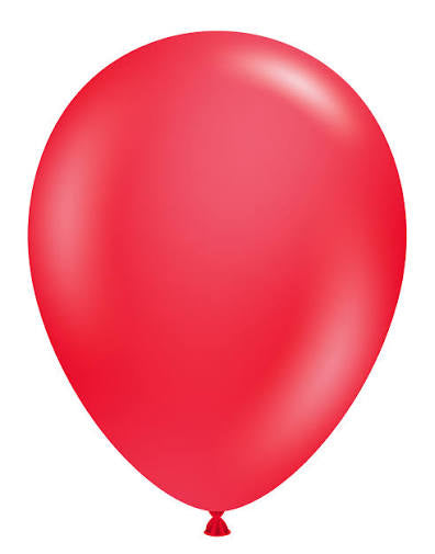 Standard Red Helium Inflated Latex Balloon