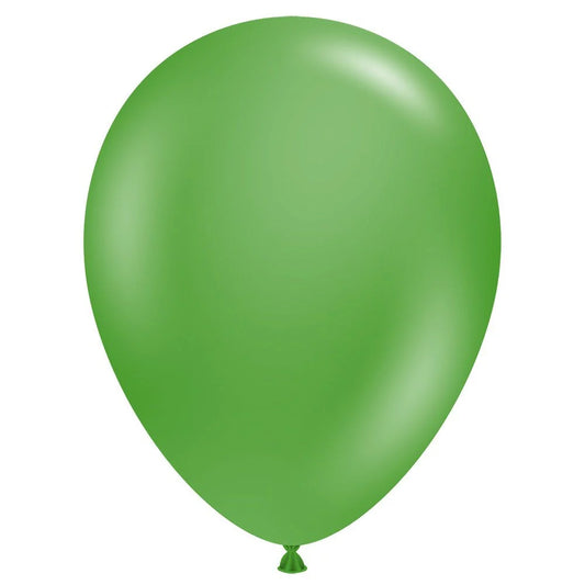Standard Green Helium Inflated Latex Balloon