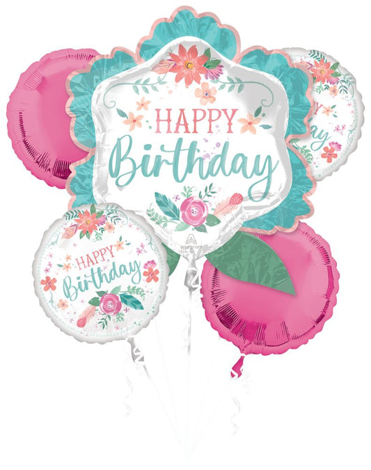 Free Spirit Happy Birthday Balloon Bouquet