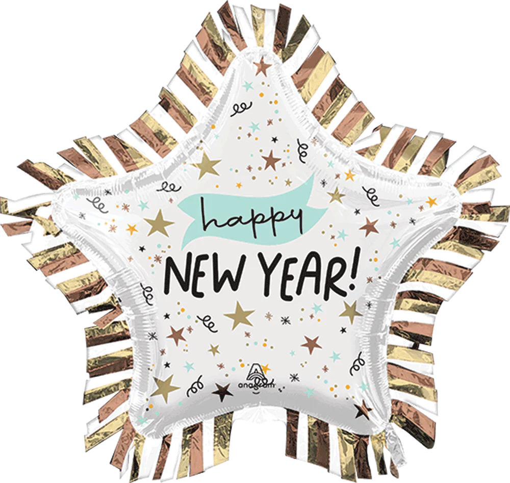 Happy New Year 2 SuperShape Balloon