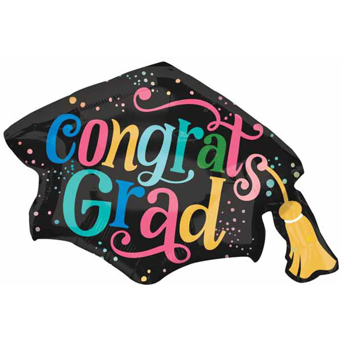 Congrats Grad Cap SuperShape Balloon