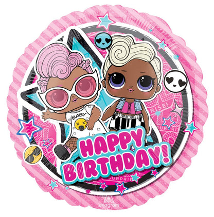 18” LOL Doll Happy Birthday Balloon