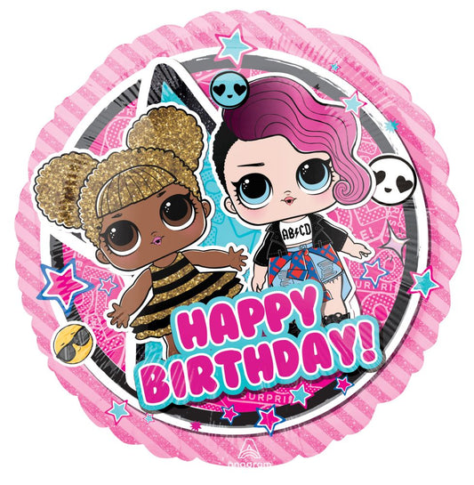 18” LOL Doll Happy Birthday Balloon