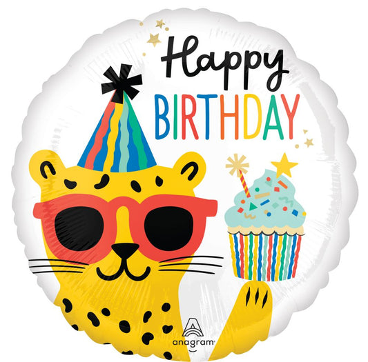 18” Happy Birthday Party Animal Balloon